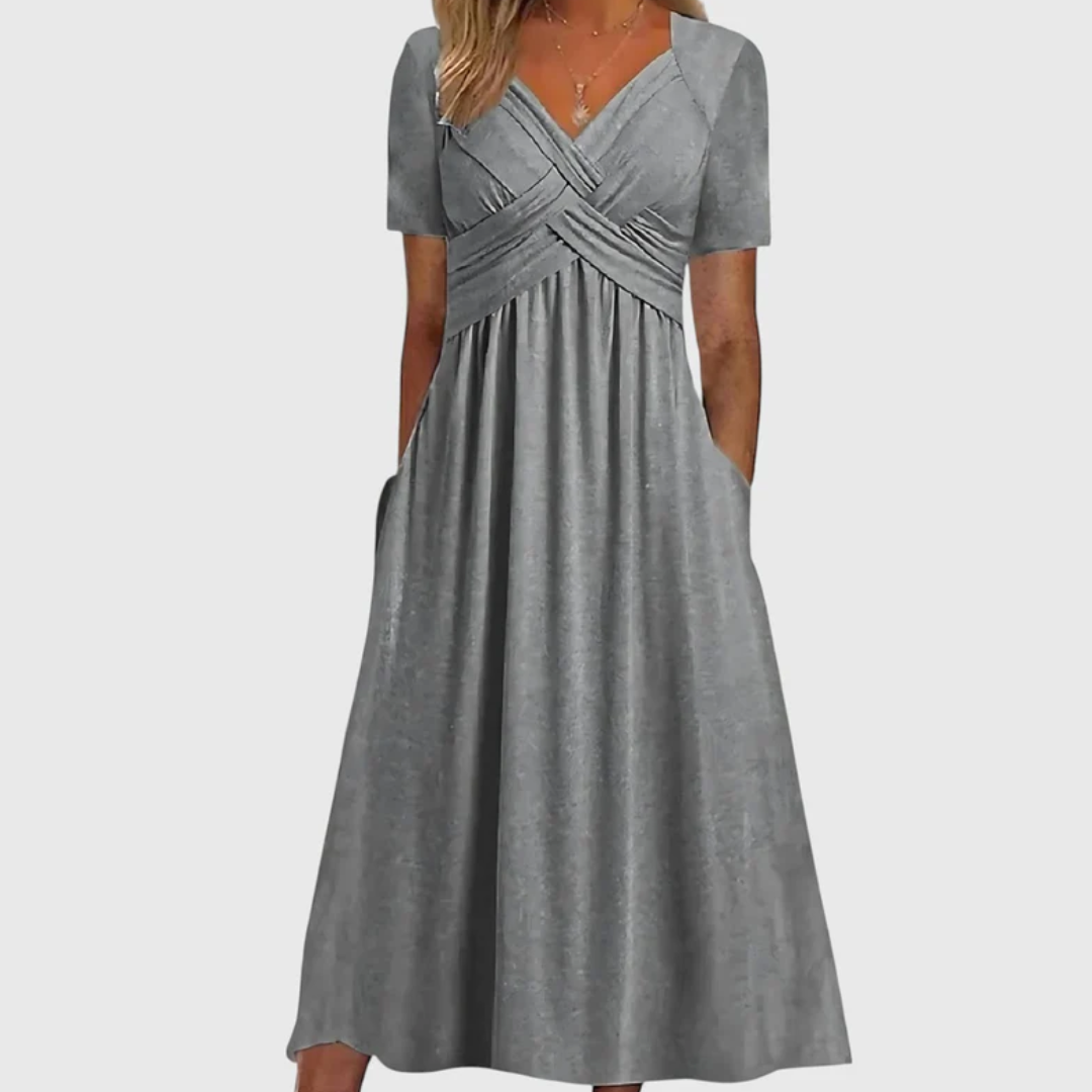 Saraluna™ | Elegant Midi Dress