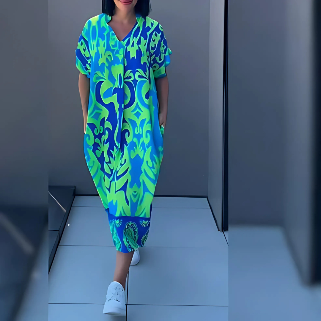 Saraluna Elena™ – Elegant floral dress