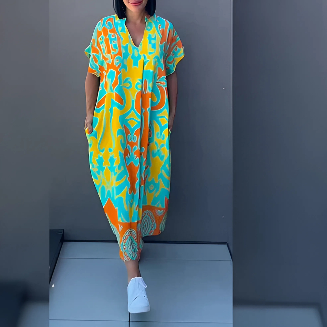 Saraluna Elena™ – Elegant floral dress