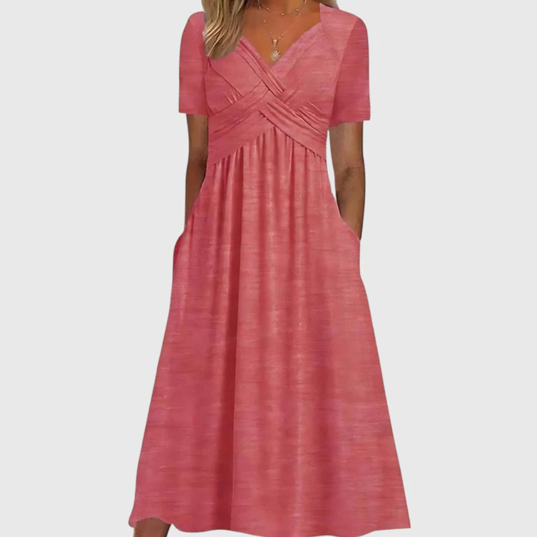 Saraluna™ | Elegant Midi Dress