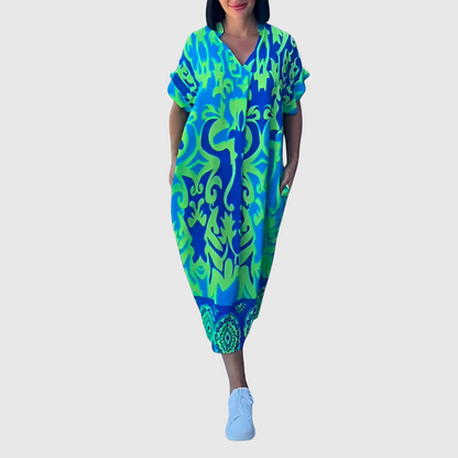Saraluna Elena™ – Elegant floral dress