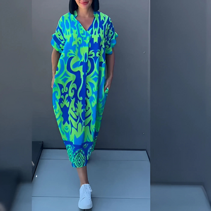 Saraluna Elena™ – Elegant floral dress