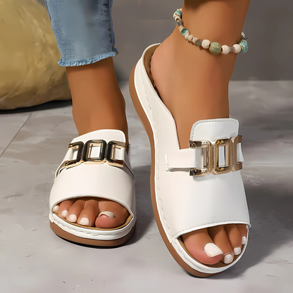 Saraluna™ - Summer Wedge Sandal with Comfort Sole