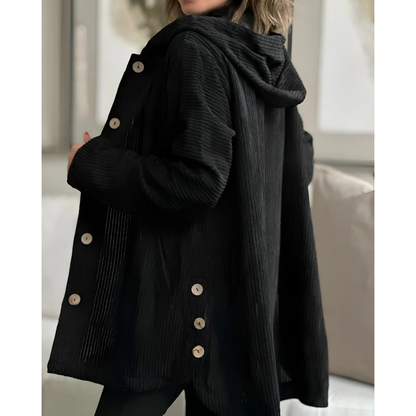 Saraluna™ | Casual Corduroy Jacket With Hood