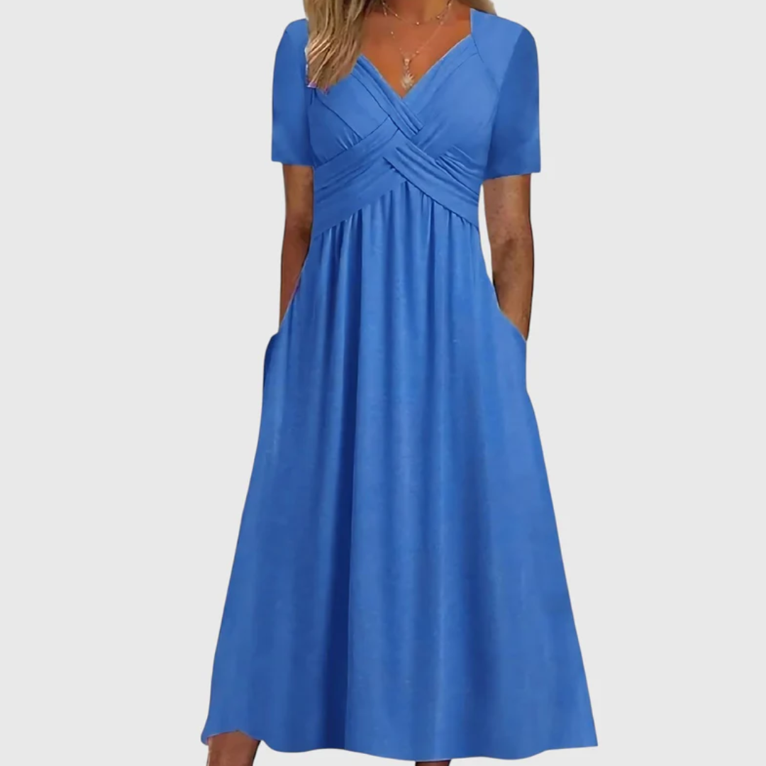 Saraluna™ | Elegant Midi Dress