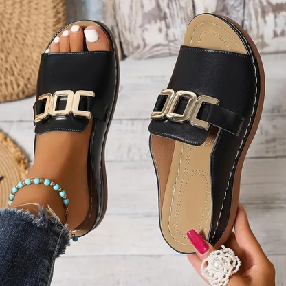 Saraluna™ - Summer Wedge Sandal with Comfort Sole